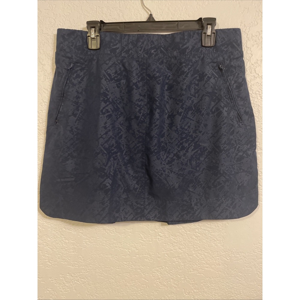 Orvis Collection Women's Pull On Blue Golf/Travel Skort Sz. Lg